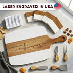 Personalized Marble Wood Serving Board