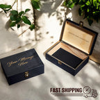 Personalized Wooden Memory Box – Custom Engraved Keepsake Storage Chest