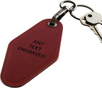 Personalized Leatherette Keychain