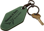 Personalized Leatherette Keychain