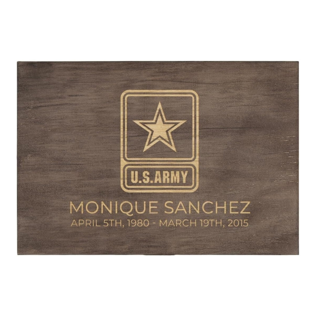 Personalized Line of Duty Memorial Box for Fallen Heroes & First Responders