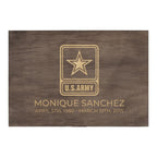 Personalized Line of Duty Memorial Box for Fallen Heroes & First Responders