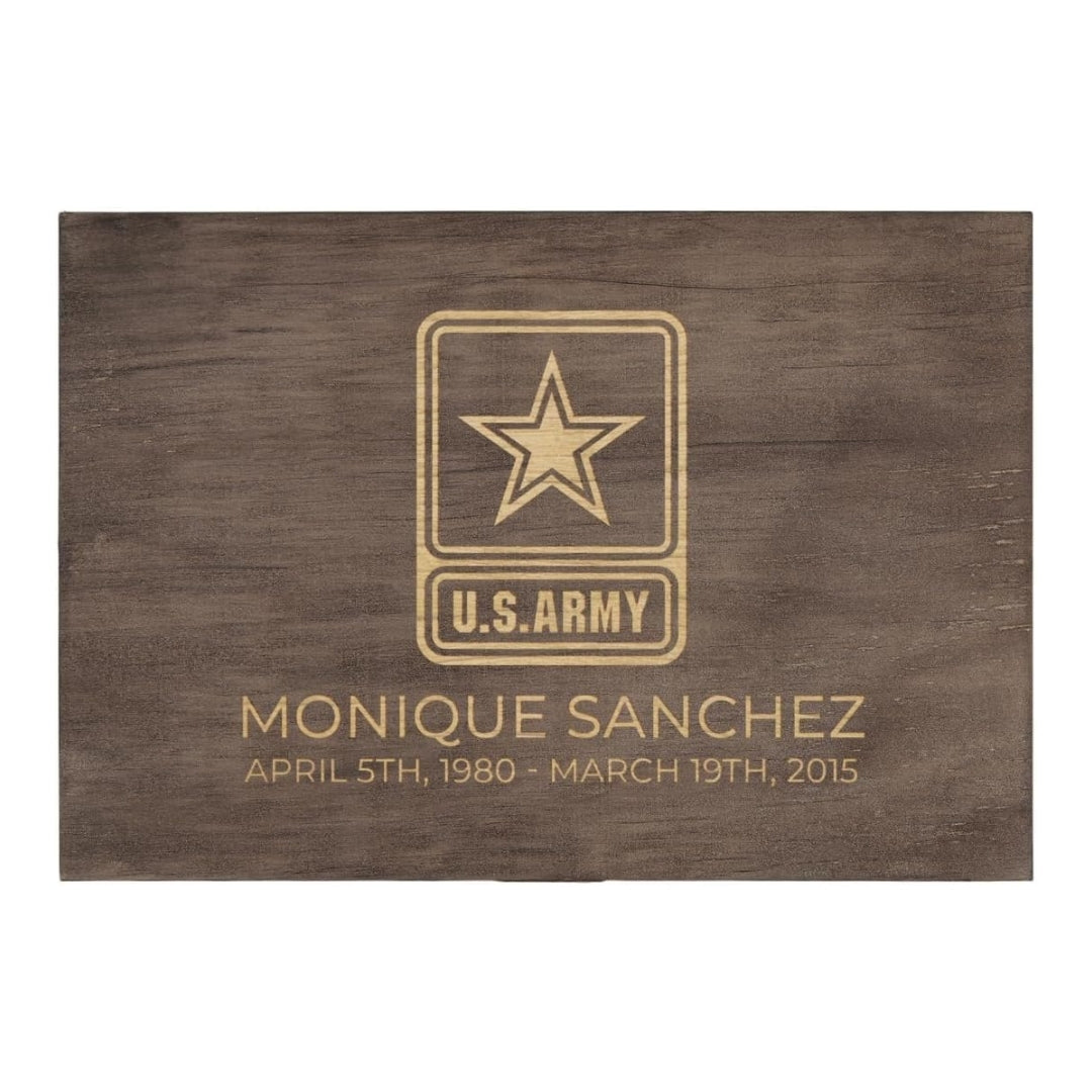 Personalized Line of Duty Memorial Box for Fallen Heroes & First Responders