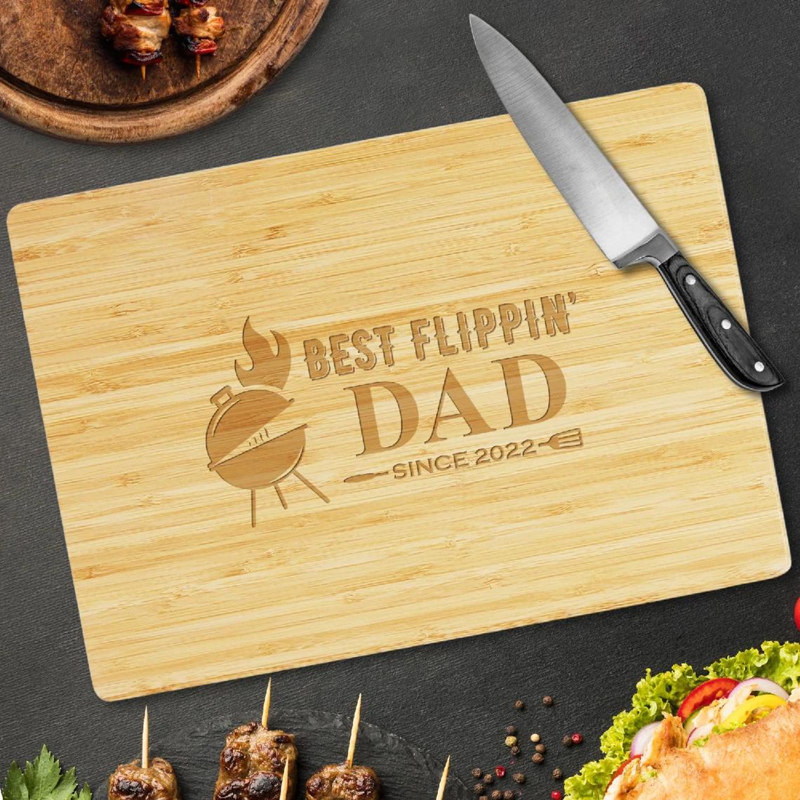 Personalized Wooden BBQ Cutting Board for Dad Birthday Gift from Daughter, BBQ Grill Gift for Dads, Grilling Gifts, Father's Day, Grilling #Father's Day Gift #Personalized Gift #GiftIdeas #Gift For Him - ADD PERSONALIZATION IN THE NOTES