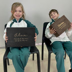 Personalized School Years Memory Box, Engraved Keepsake Chest for Kids