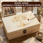 Gift for Mom or Grandma, Personalized Family Tree Memory Box - Mother's Day