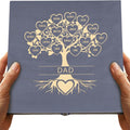 Gifts for Grandpa or Dad, Personalized Family Tree Memory Box, Father's Day