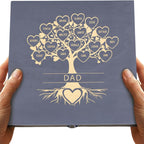 Gifts for Grandpa or Dad, Personalized Family Tree Memory Box, Father's Day