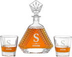 Custom Triangle Decanter & Personalized Whiskey Decanter Set