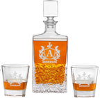 Custom Rectangle Decanter & Personalized Whiskey Decanter Set