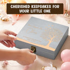 Personalized Time Capsule Box, Engraved Wooden Keepsake Box with Lid