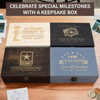 Personalized Line of Duty Memorial Box for Fallen Heroes & First Responders