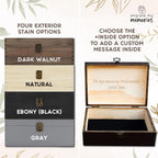 Personalized Floral Monogram Box, Engraved Bridesmaid & Maid of Honor Gift