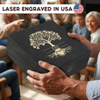 Gifts for Grandpa or Dad, Personalized Family Tree Memory Box, Father's Day