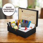 Personalized School Years Memory Box, Engraved Keepsake Chest for Kids