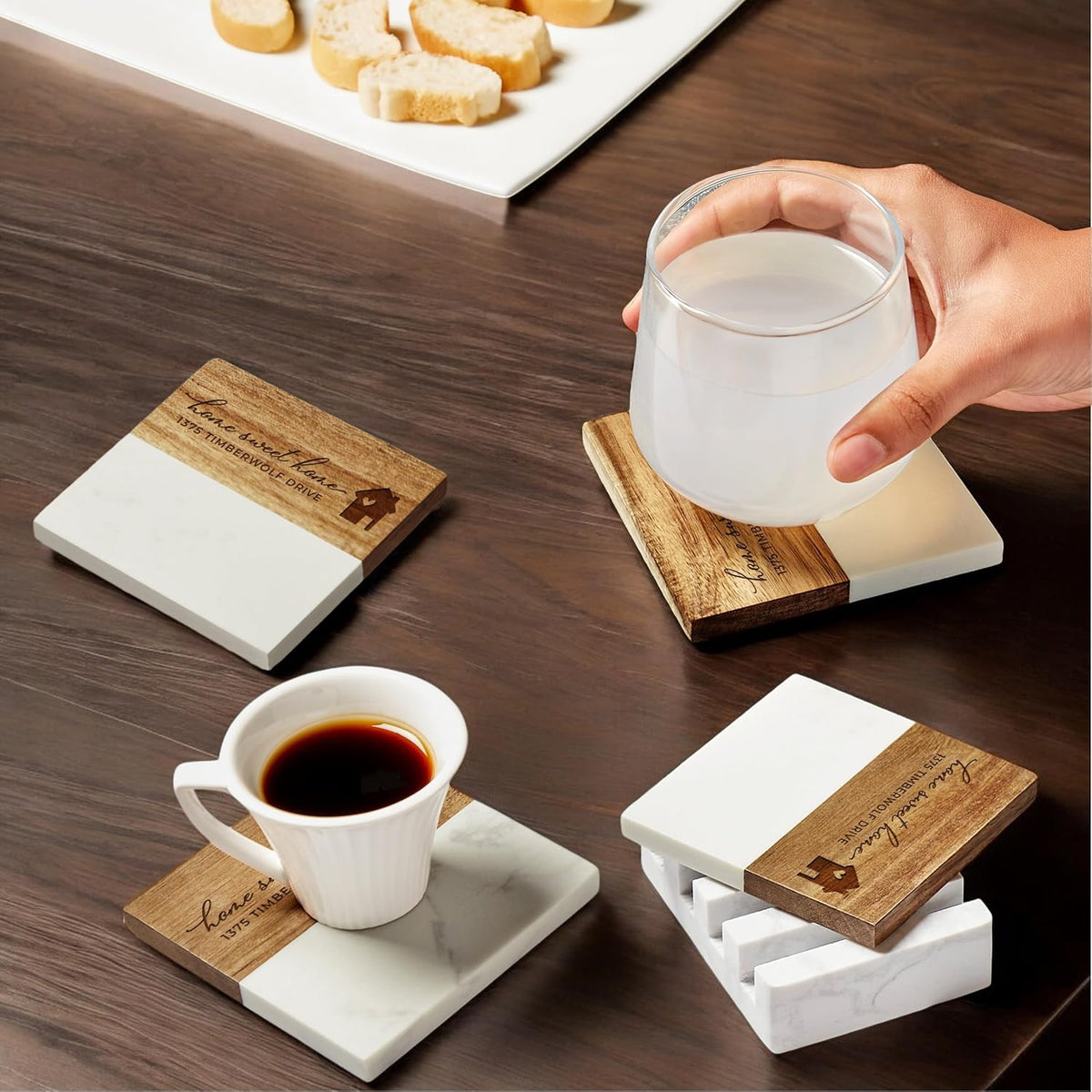 Personalized 5pc Coaster Set