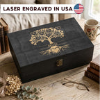 Gift for Mom or Grandma, Personalized Family Tree Memory Box - Mother's Day