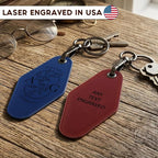 Personalized Leatherette Keychain