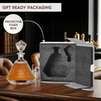 Custom Triangle Decanter & Personalized Whiskey Decanter Set