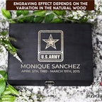 Personalized Line of Duty Memorial Box for Fallen Heroes & First Responders