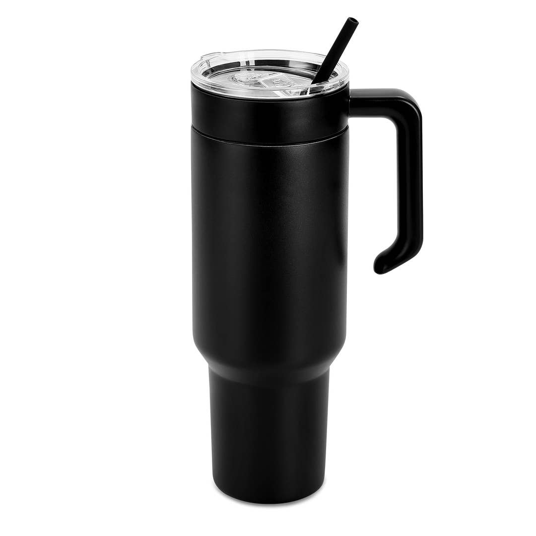 40oz Tumbler & Handle with Custom Logo