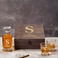 Custom Square Decanter & Personalized Whiskey Decanter Set