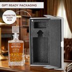 Custom Rectangle Decanter & Personalized Whiskey Decanter Set