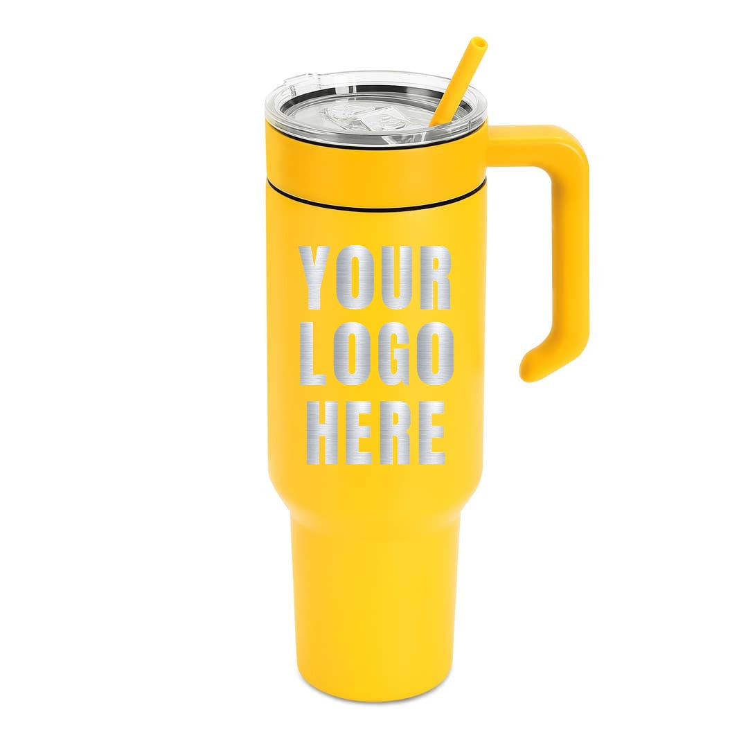 40oz Tumbler & Handle with Custom Logo