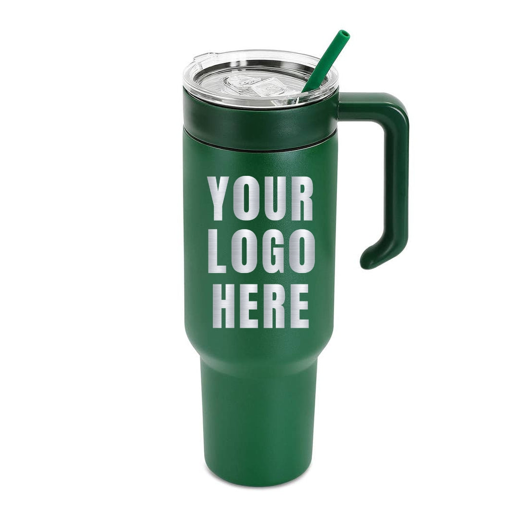 40oz Tumbler & Handle with Custom Logo