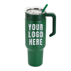 40oz Tumbler & Handle with Custom Logo