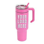 40oz Tumbler & Handle with Custom Logo