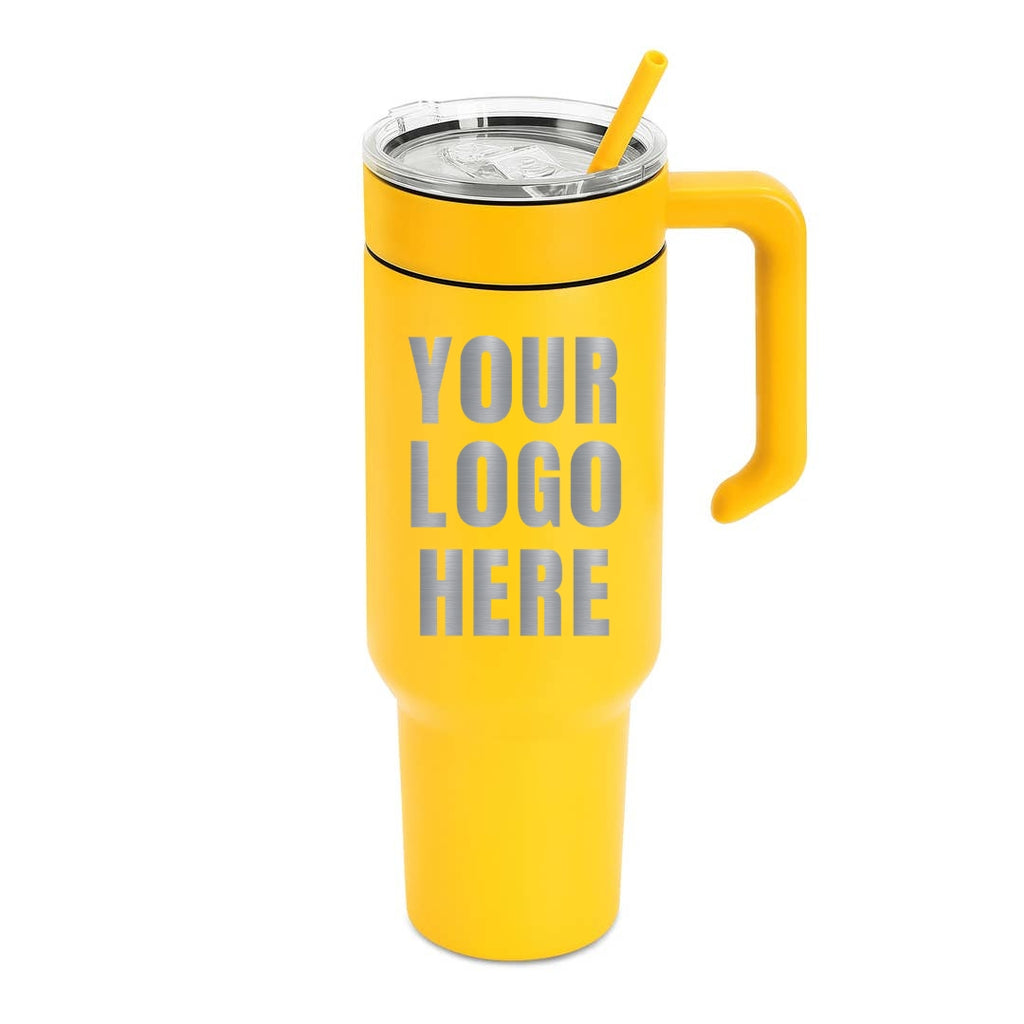 40oz Tumbler & Handle with Custom Logo