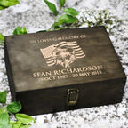 Personalized Line of Duty Memorial Box for Fallen Heroes & First Responders