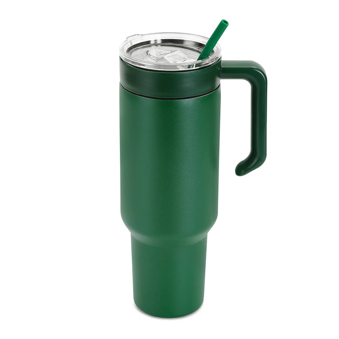 40oz Tumbler & Handle with Custom Logo