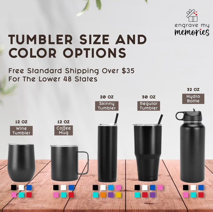 20oz Skinny Tumbler For World's Best Mom