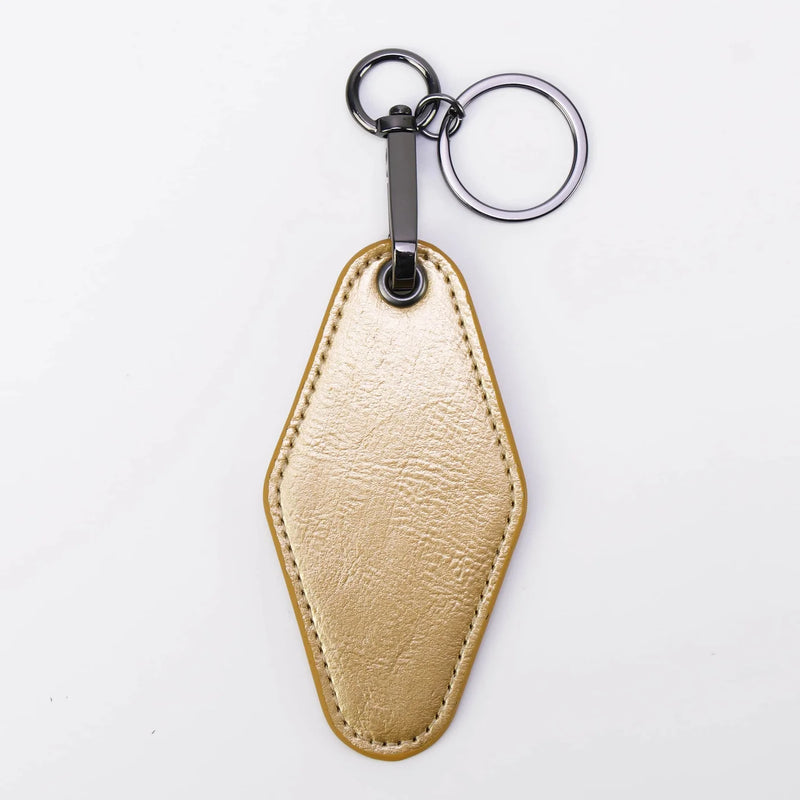 Personalized Leatherette Keychain