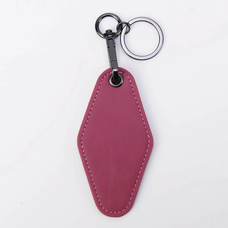 Personalized Leatherette Keychain