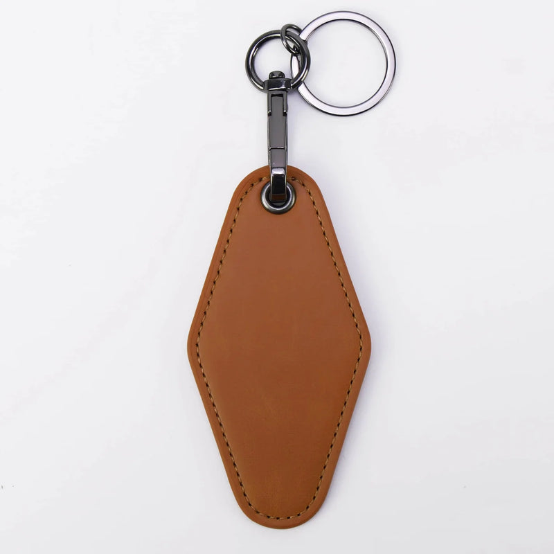 Personalized Leatherette Keychain