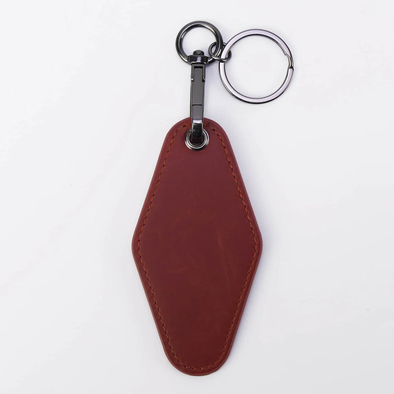 Personalized Leatherette Keychain