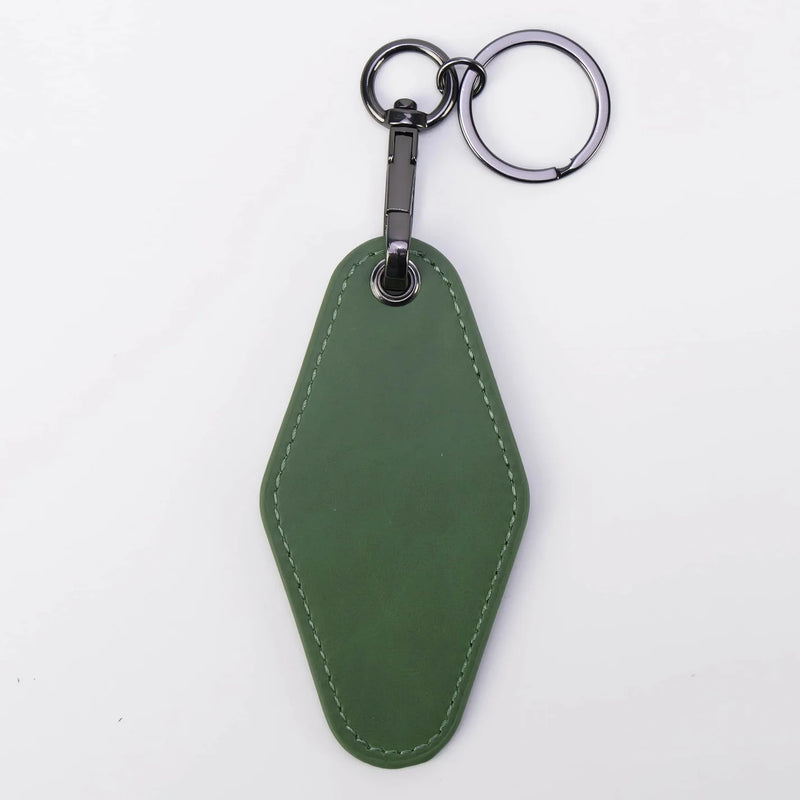 Personalized Leatherette Keychain