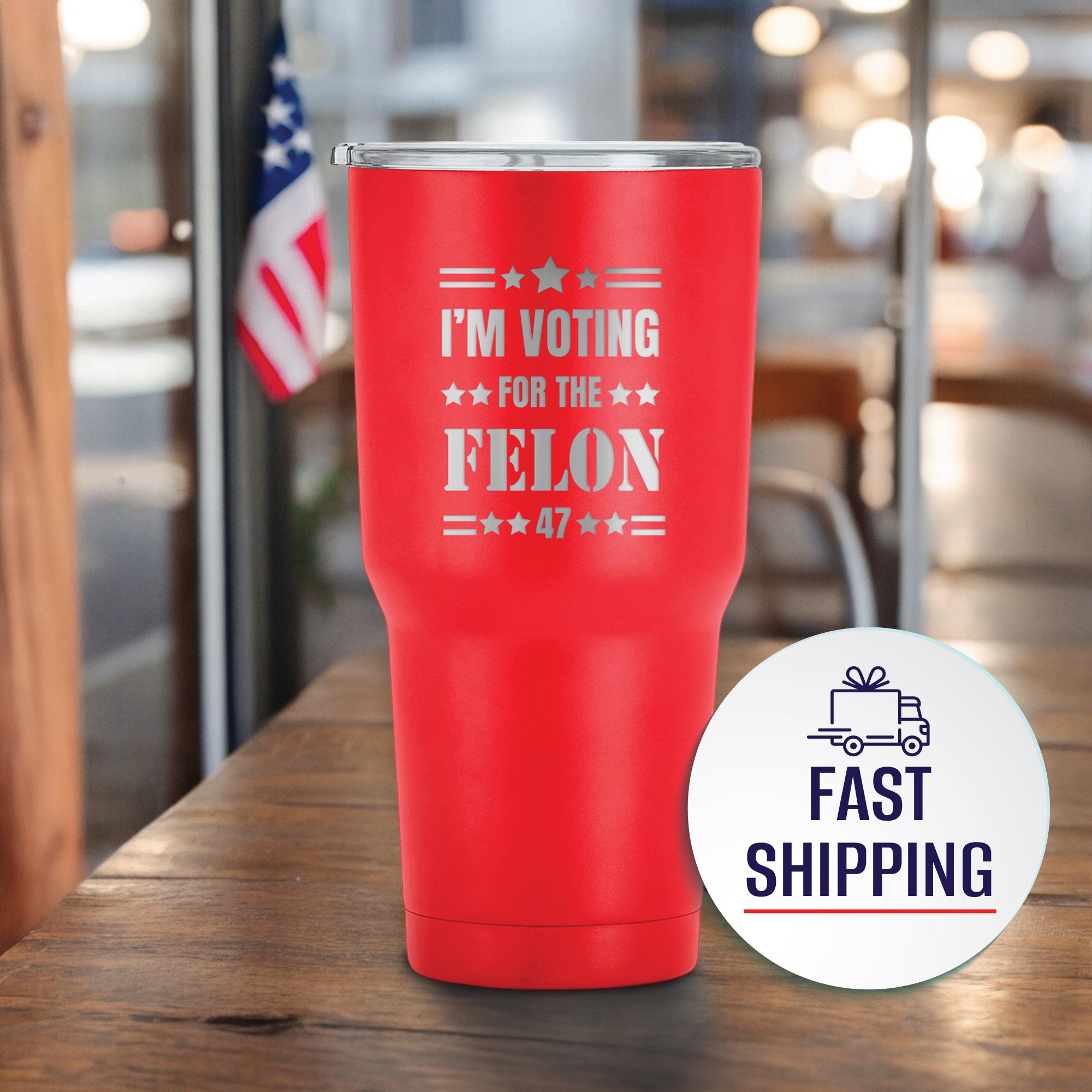 I'm Voting For The Felon 47 - 30 oz Tumbler With Lid, Trump Republicans Tumbler, Election 2024, Make America Great Again, Trump for President 2024 Donald Trump.#AmericaTrump2024, #Personalized Gift #Trump Gift, #Dad Trump Gift, #felon2024