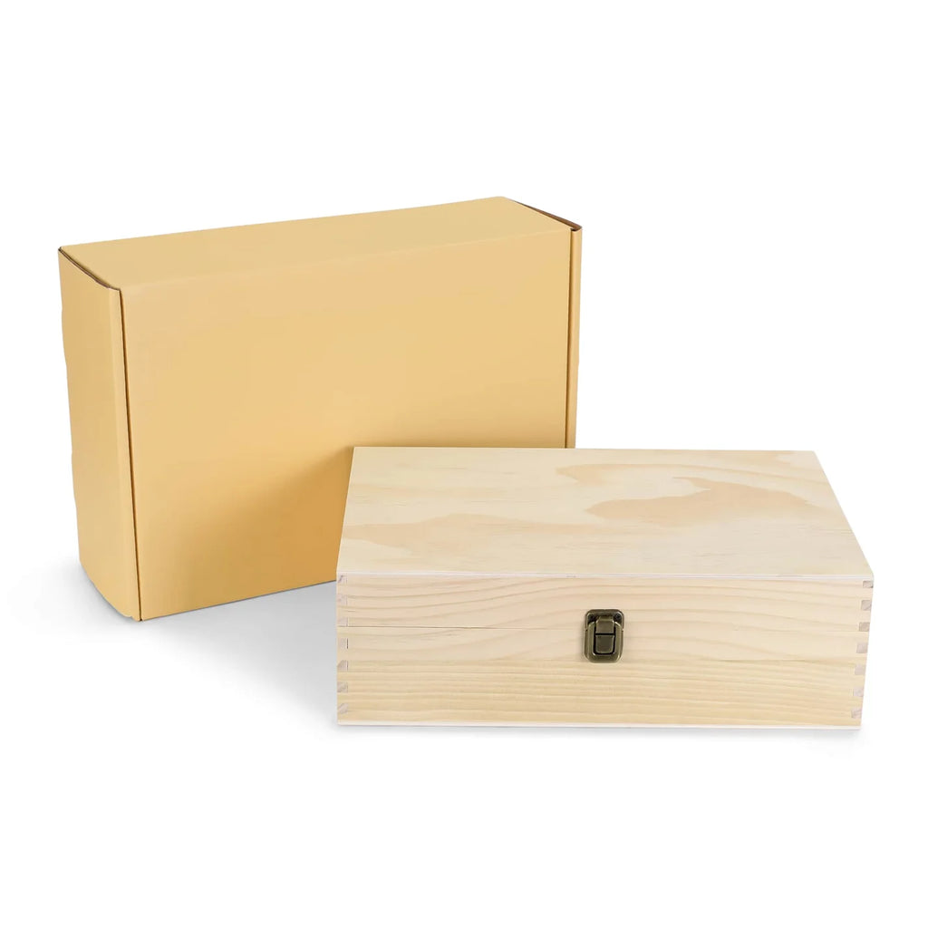 Custom Engraved Graduation Box – Rustic Wooden Keepsake Organizer