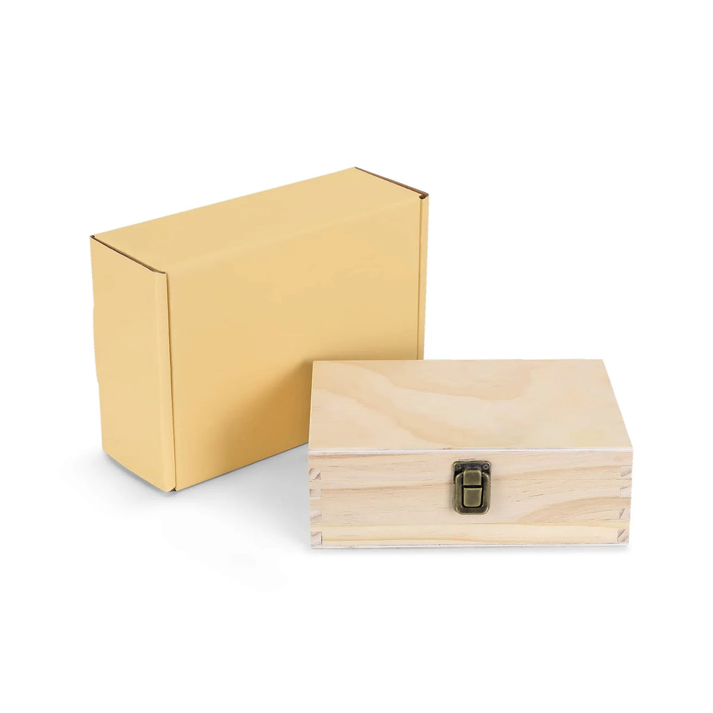 Custom Engraved Graduation Box – Rustic Wooden Keepsake Organizer