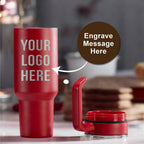 40oz Tumbler & Handle with Custom Logo