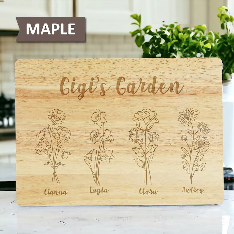 Personalized Cutting Board Gift For Mom