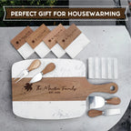 Personalized Marble Wood Serving Board