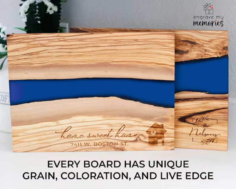 Olive Wood Resin Serving Board for Family