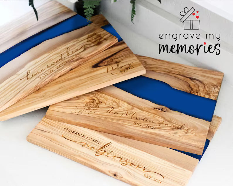 Olive Wood Resin Serving Board for Family