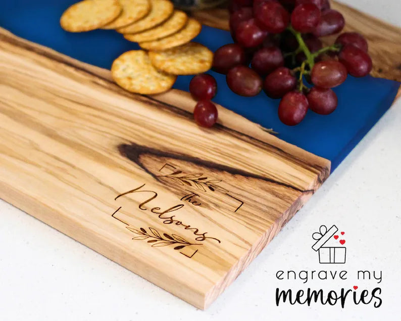 Olive Wood Resin Serving Board for Family