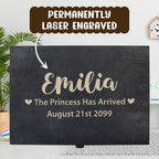 Personalized Wooden Baby Memory Box – Engraved Keepsake Storage Box